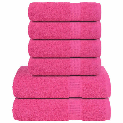 12 Piece Towel Set Pink 360 gsm 100% Cotton - Bend