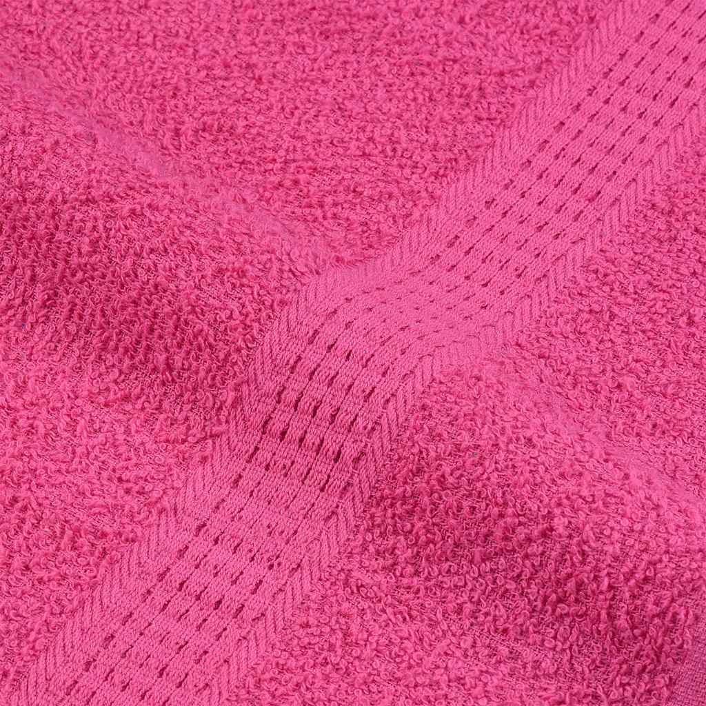 12 Piece Towel Set Pink 360 gsm 100% Cotton - Bend