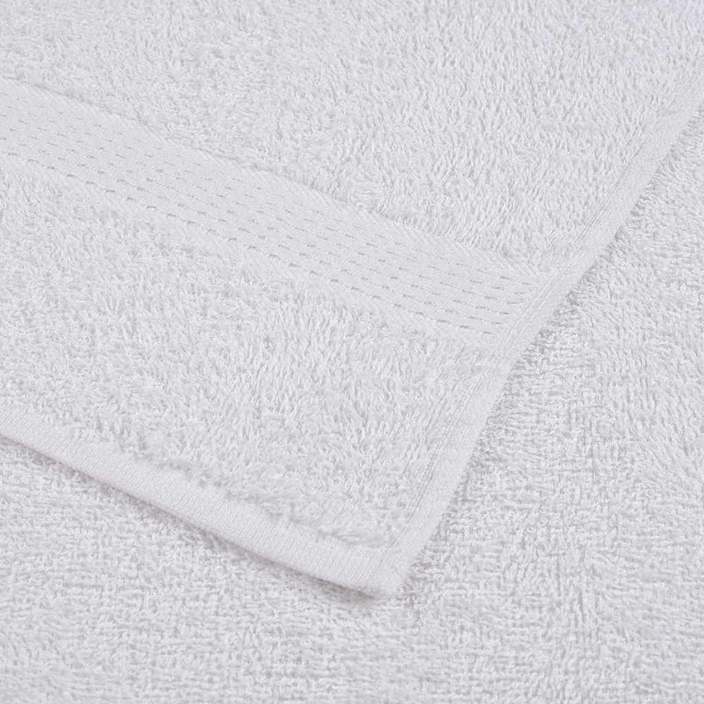 12 Piece Towel Set White 360 gsm 100% Cotton - Bend