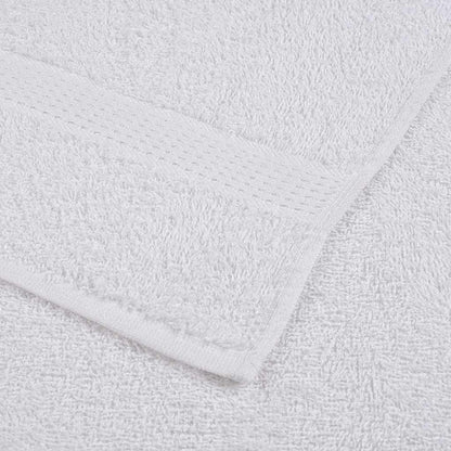 12 Piece Towel Set White 360 gsm 100% Cotton - Bend