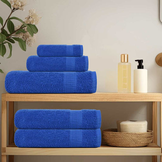 12 Piece Towel Set Blue 360 gsm 100% Cotton - Bend