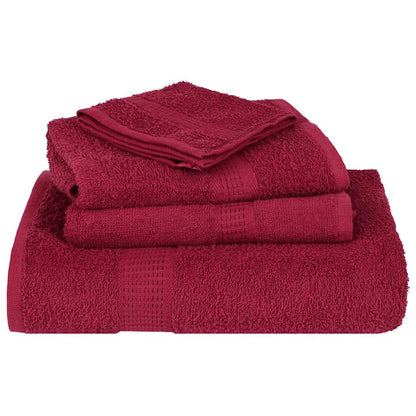 12 Piece Towel Set Bordeaux 360 gsm 100% Cotton - Bend