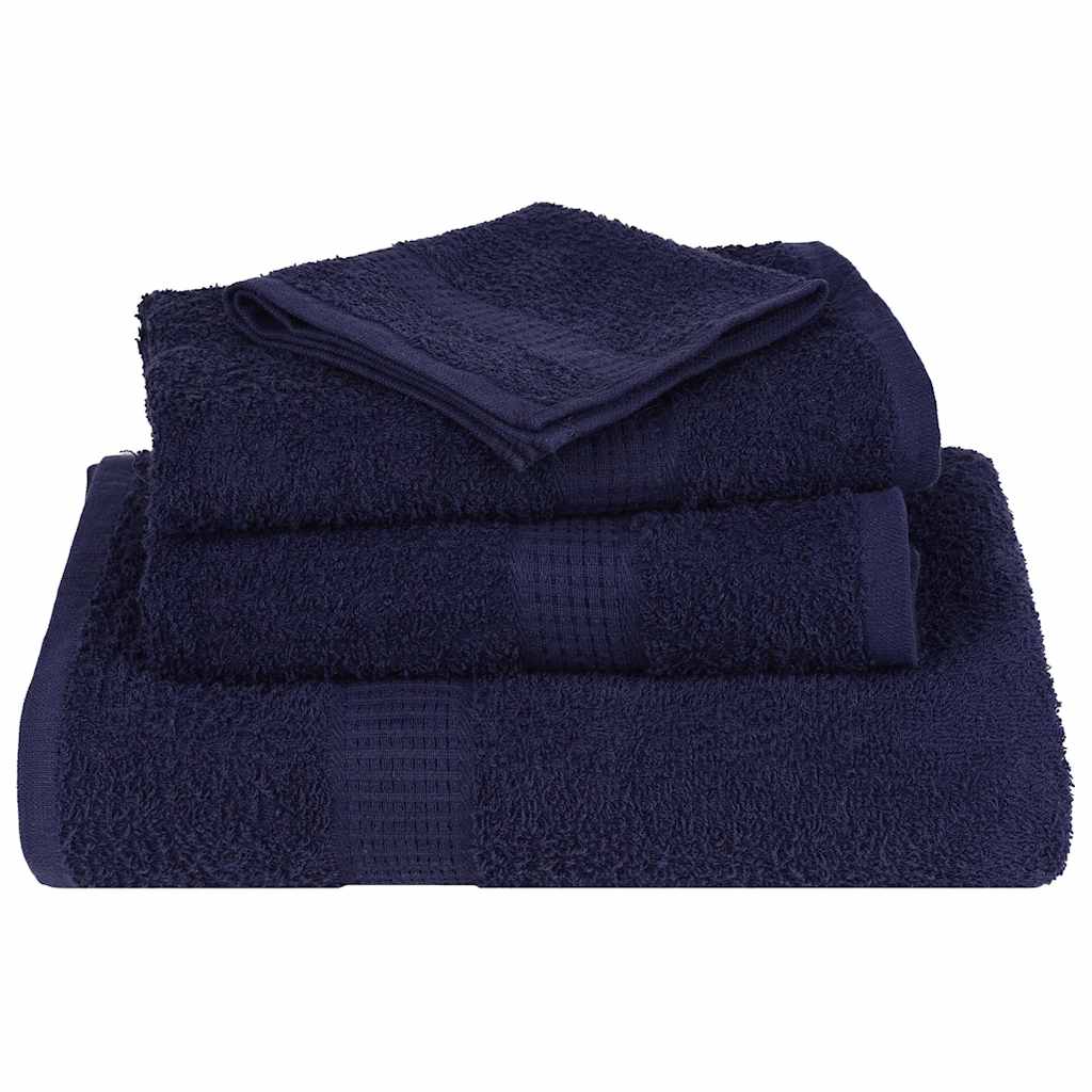 12 Piece Towel Set Navy Blue 360 gsm 100% Cotton - Bend