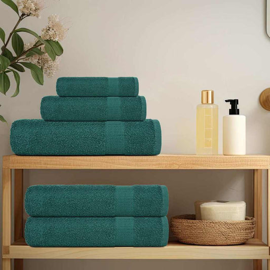 12 Piece Towel Set Green 360 gsm 100% Cotton - Bend