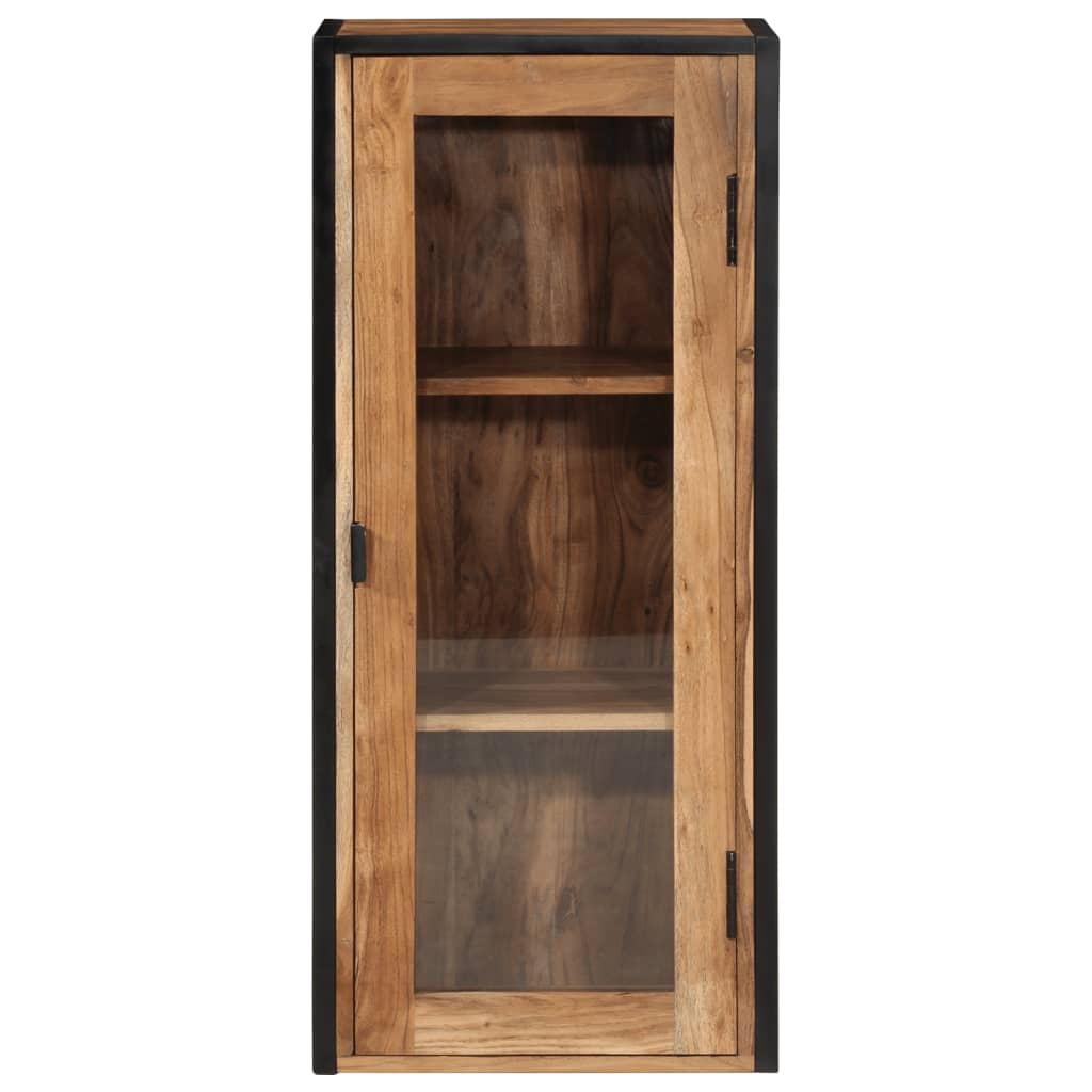 Bathroom Wall Cabinet 40x30x90 cm Solid Wood Acacia and Iron