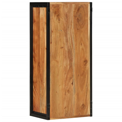 Bathroom Wall Cabinet 40x30x90 cm Solid Wood Acacia and Iron