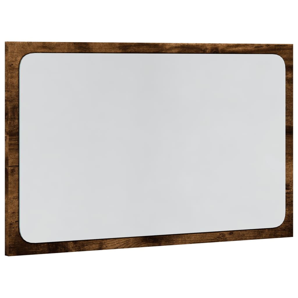 LED Bathroom Mirror Sonoma Oak 60x8.5x38 cm Engineered Wood - Bend