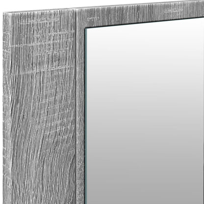 LED Bathroom Mirror Cabinet Grey Sonoma 100x12x45 cm - Bend