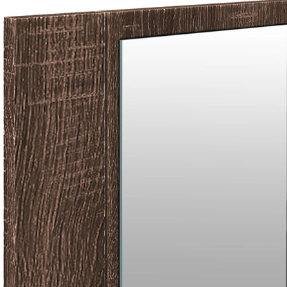 LED Bathroom Mirror Cabinet Brown Oak 100x12x45 cm - Bend