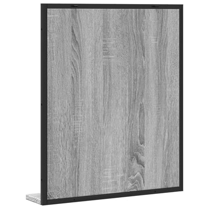 Bathroom Mirror with Shelf Grey Sonoma 50x12x60 cm Engineered Wood