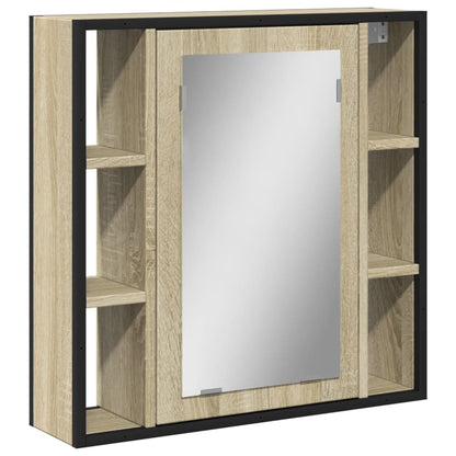 Bathroom Mirror Cabinet Sonoma Oak 60x16x60 cm Engineered Wood