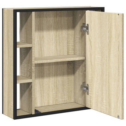 Bathroom Mirror Cabinet Sonoma Oak 60x16x60 cm Engineered Wood