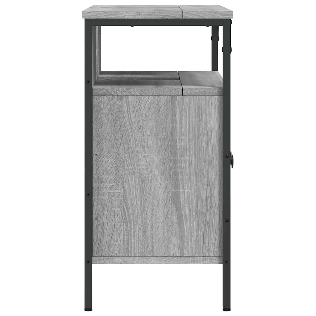 Bathroom Sink Cabinet Grey Sonoma 60x30x60 cm Engineered Wood