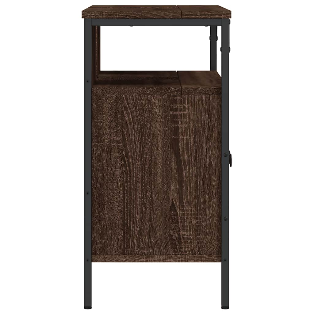 Bathroom Sink Cabinet Brown Oak 60x30x60 cm Engineered Wood