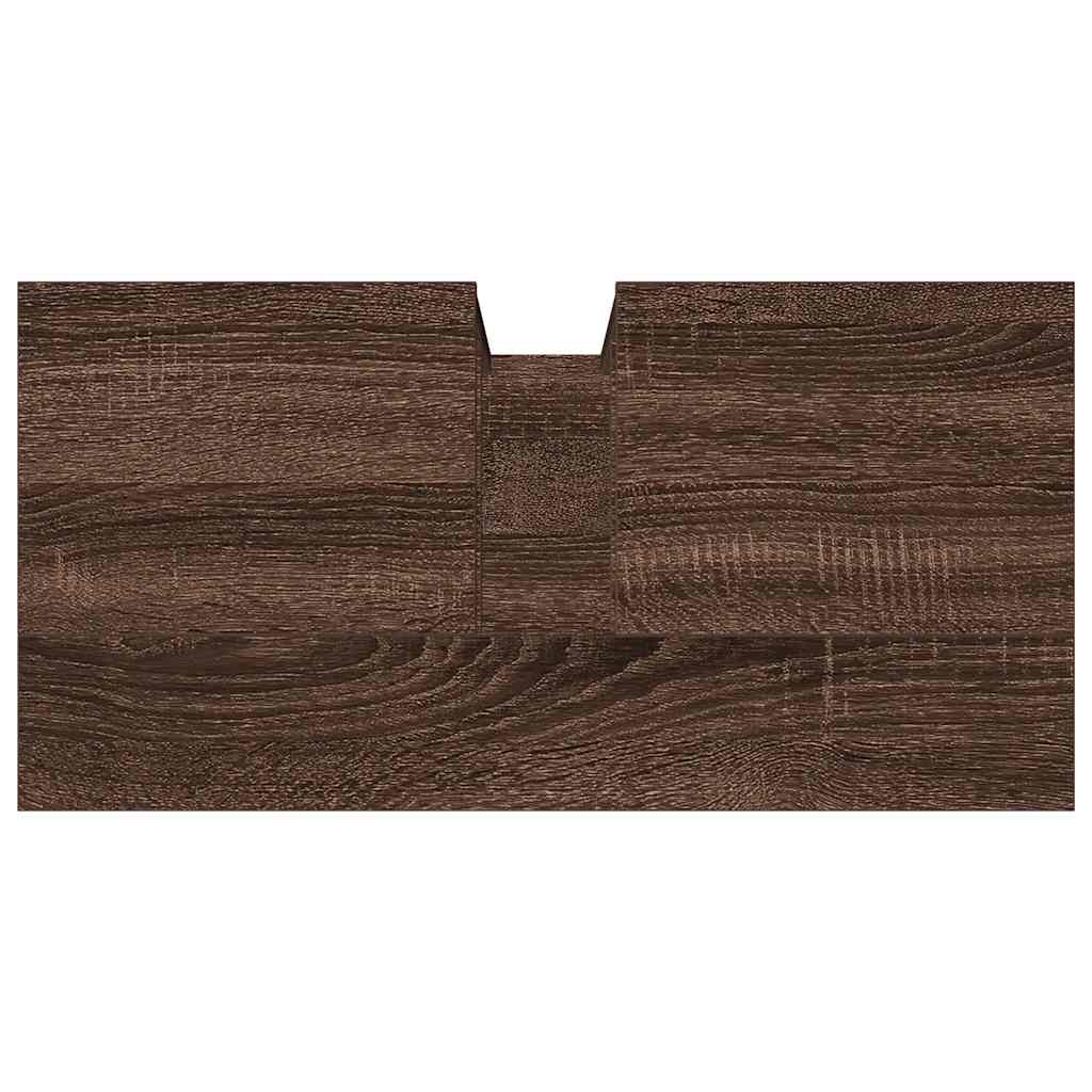 Bathroom Sink Cabinet Brown Oak 60x30x60 cm Engineered Wood