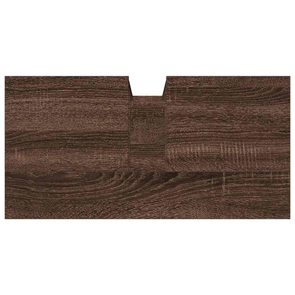 Bathroom Sink Cabinet Brown Oak 60x30x60 cm Engineered Wood