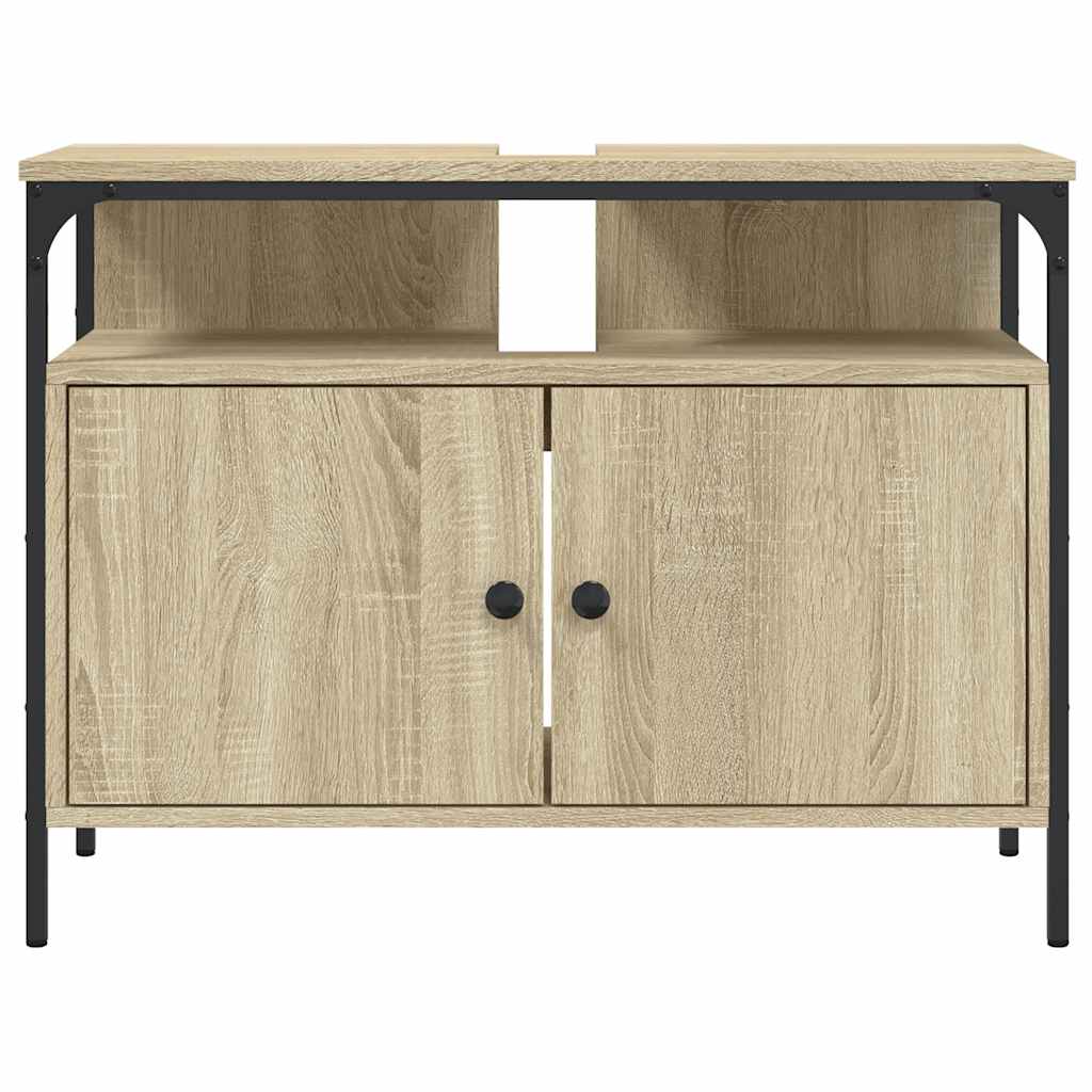 Bathroom Sink Cabinet Sonoma Oak 80x30x60 cm Engineered Wood