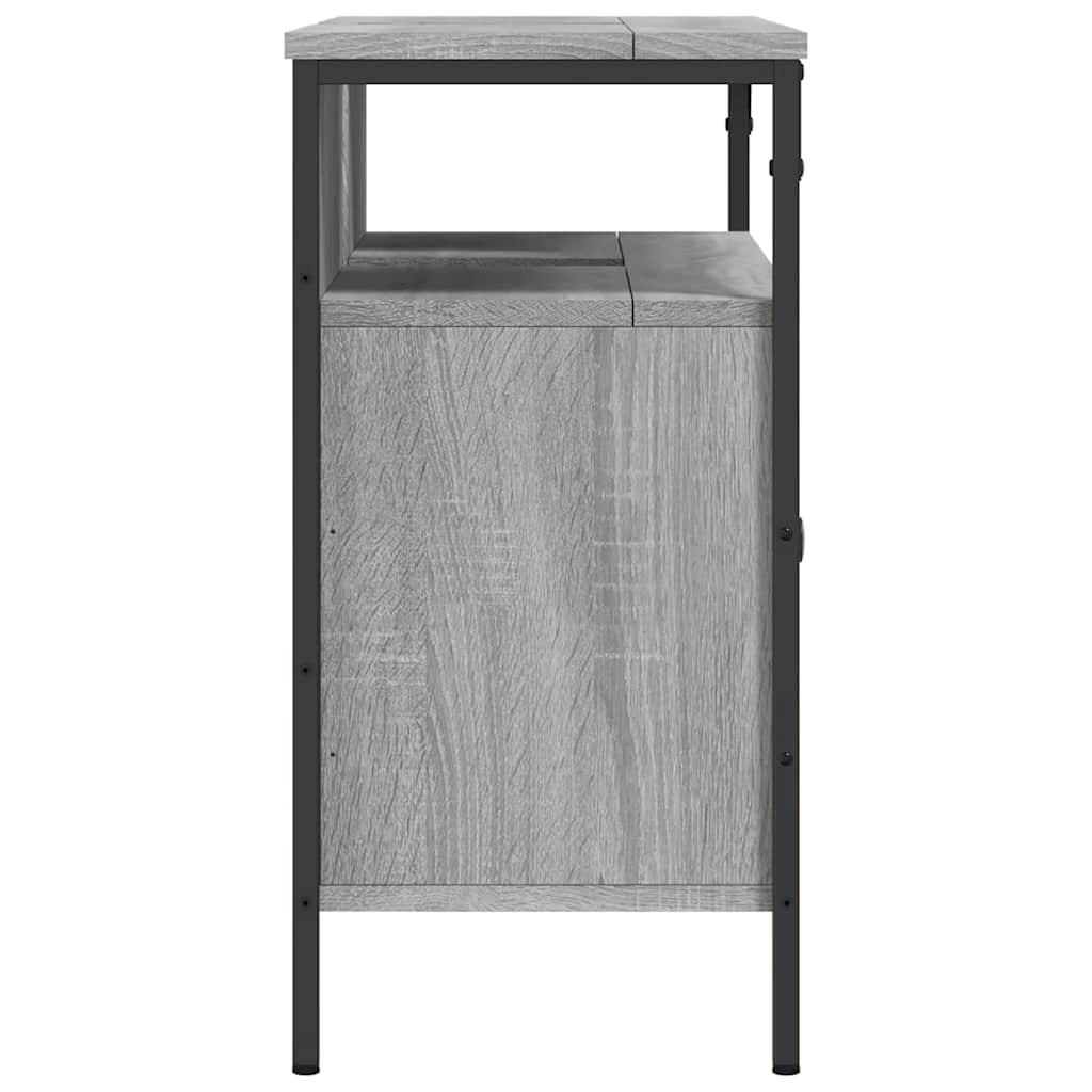 Bathroom Sink Cabinet Grey Sonoma 80x30x60 cm Engineered Wood