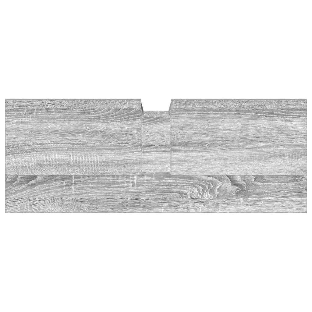 Bathroom Sink Cabinet Grey Sonoma 80x30x60 cm Engineered Wood