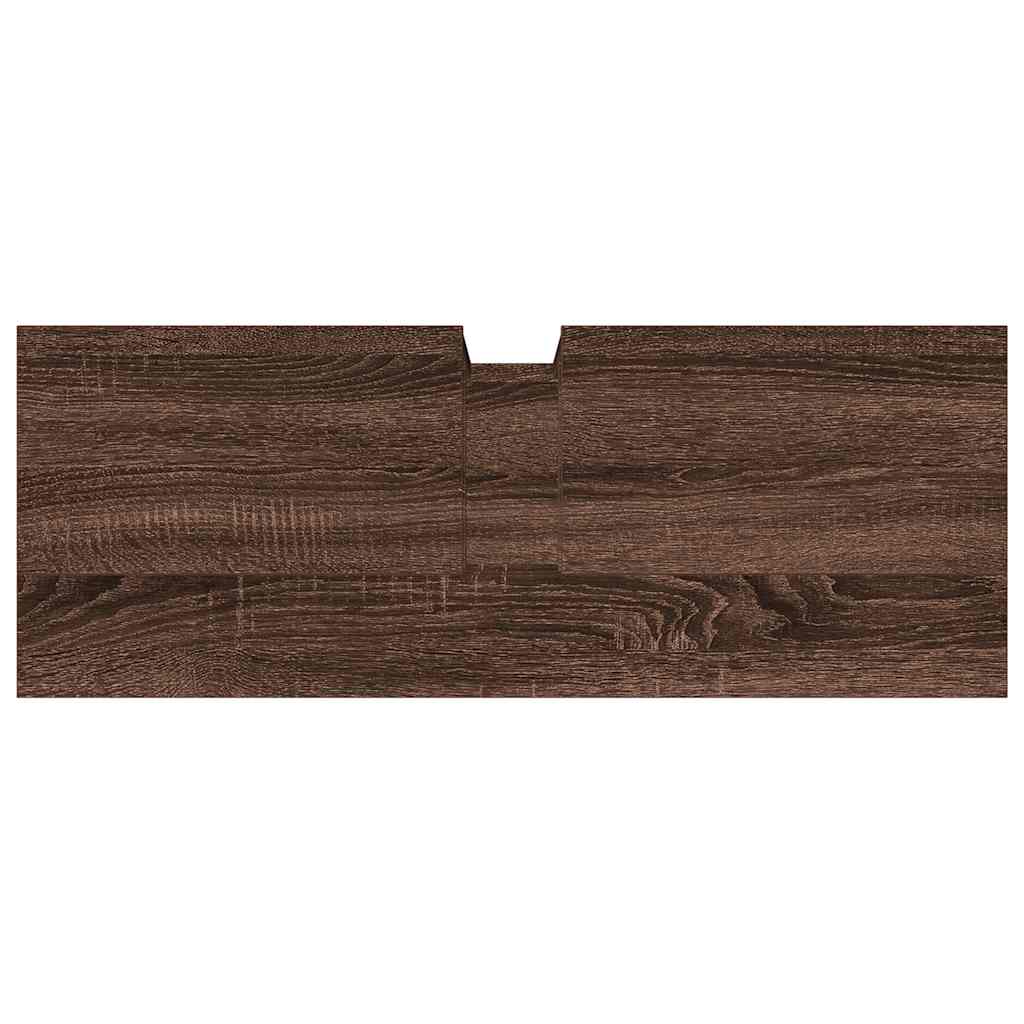 Bathroom Sink Cabinet Brown Oak 80x30x60 cm Engineered Wood