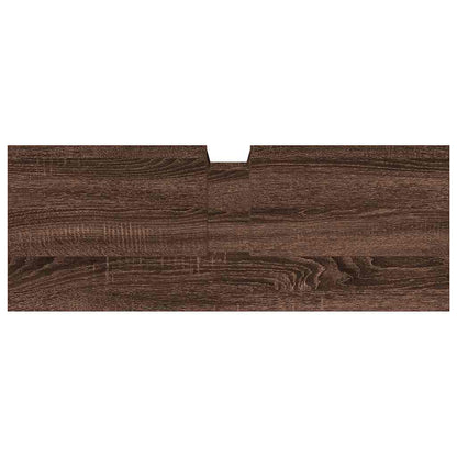 Bathroom Sink Cabinet Brown Oak 80x30x60 cm Engineered Wood