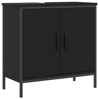 Bathroom Sink Cabinet Black 60x30x60 cm Engineered Wood - Bend