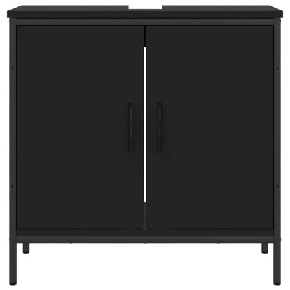 Bathroom Sink Cabinet Black 60x30x60 cm Engineered Wood - Bend