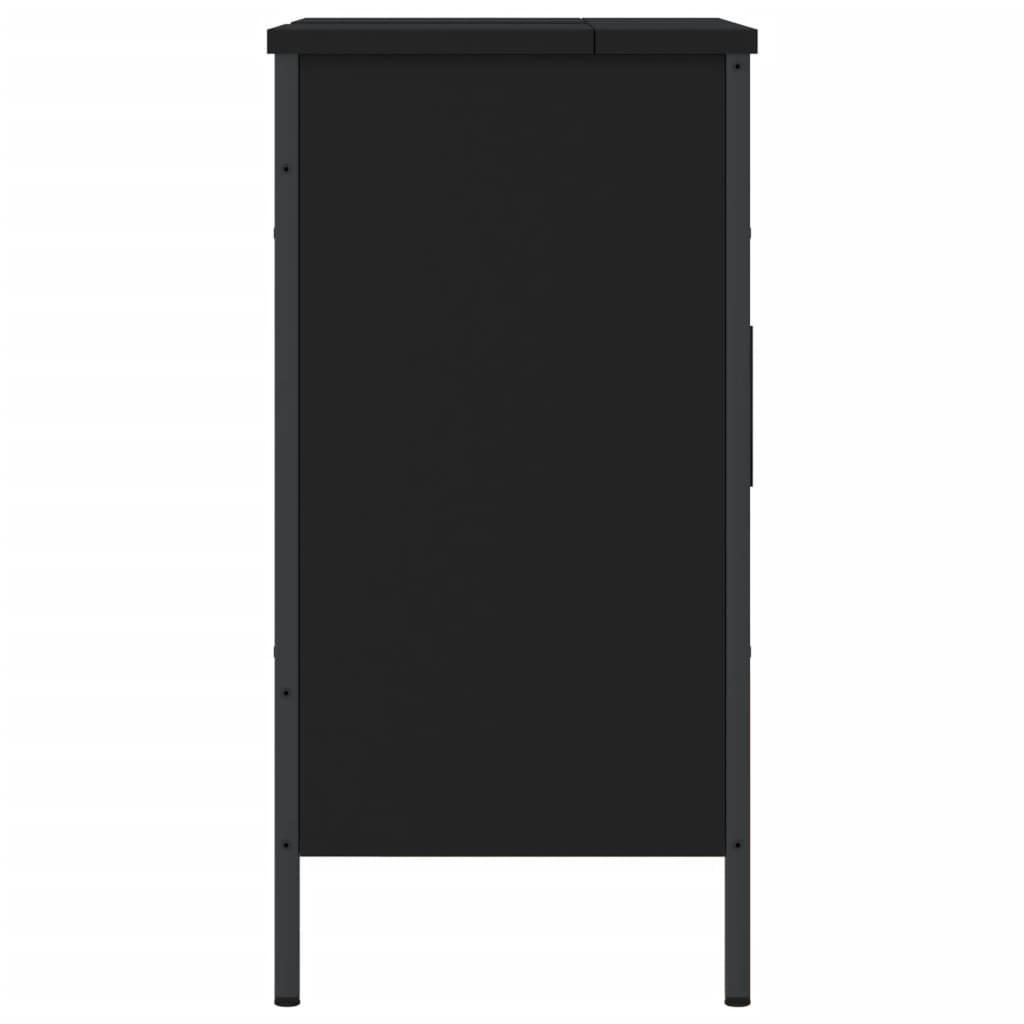 Bathroom Sink Cabinet Black 60x30x60 cm Engineered Wood - Bend