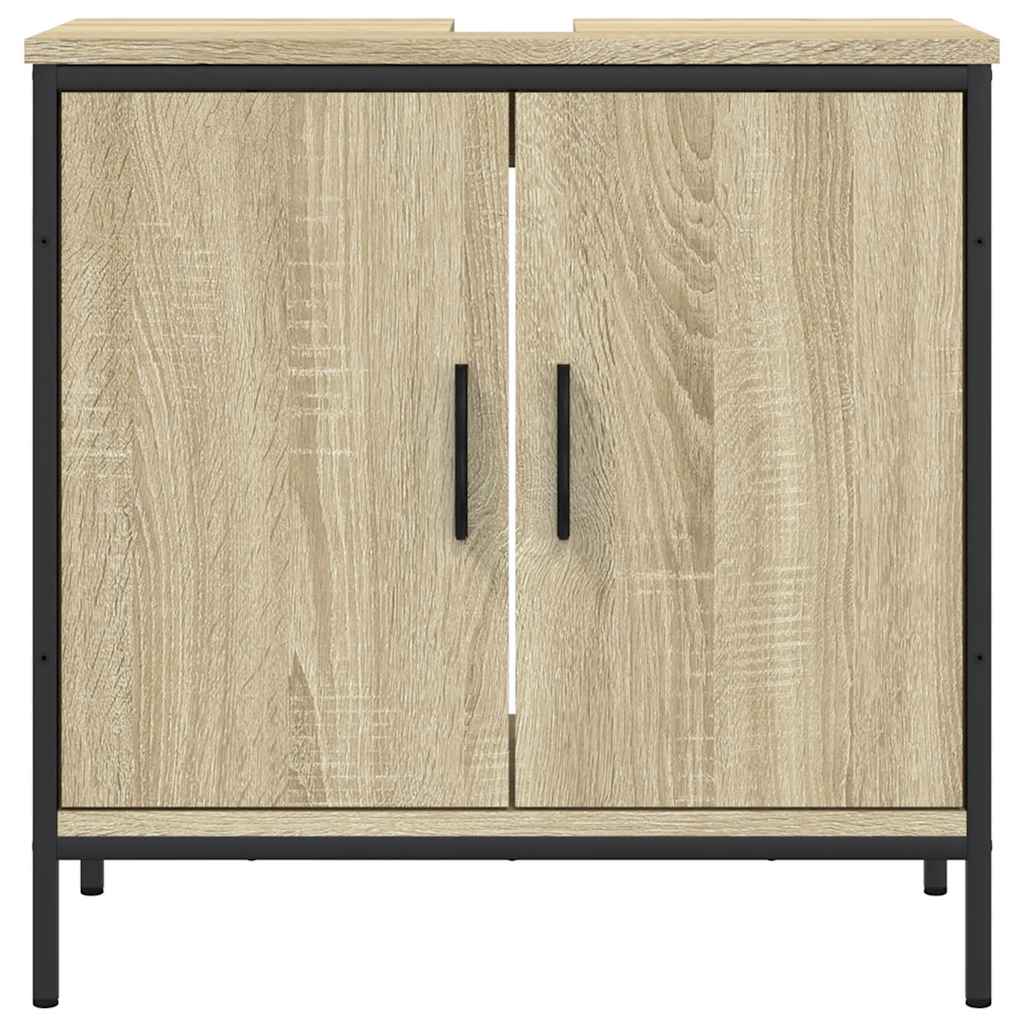 Bathroom Sink Cabinet Sonoma Oak 60x30x60 cm Engineered Wood