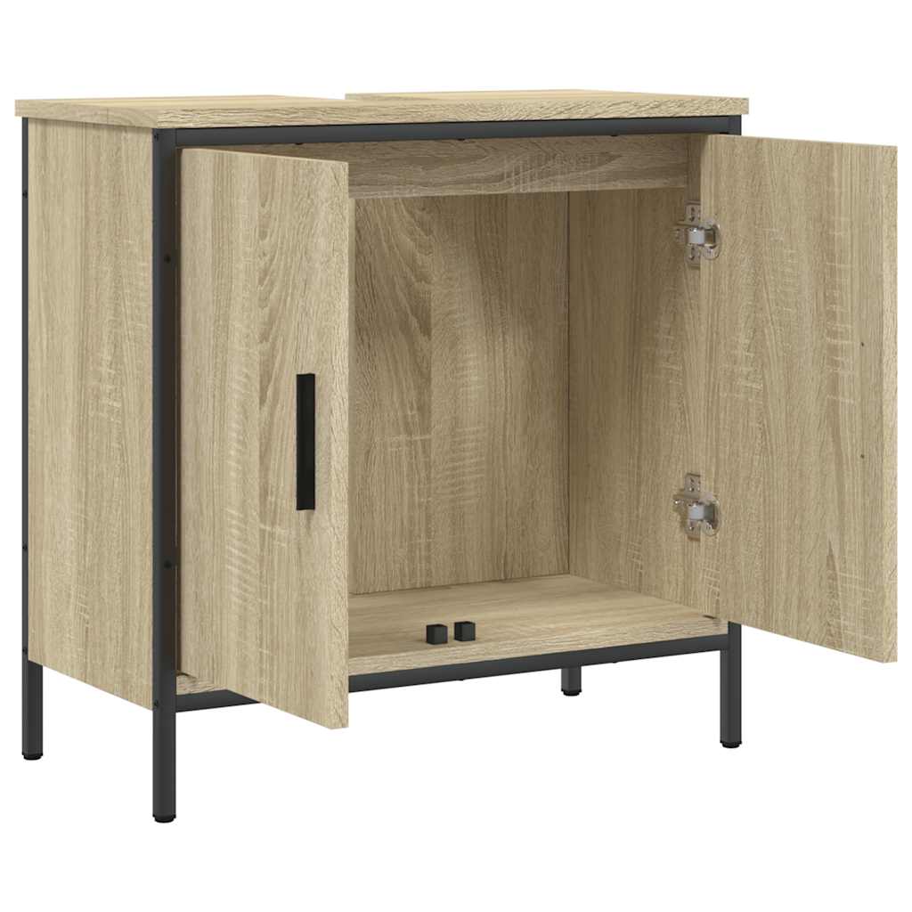 Bathroom Sink Cabinet Sonoma Oak 60x30x60 cm Engineered Wood