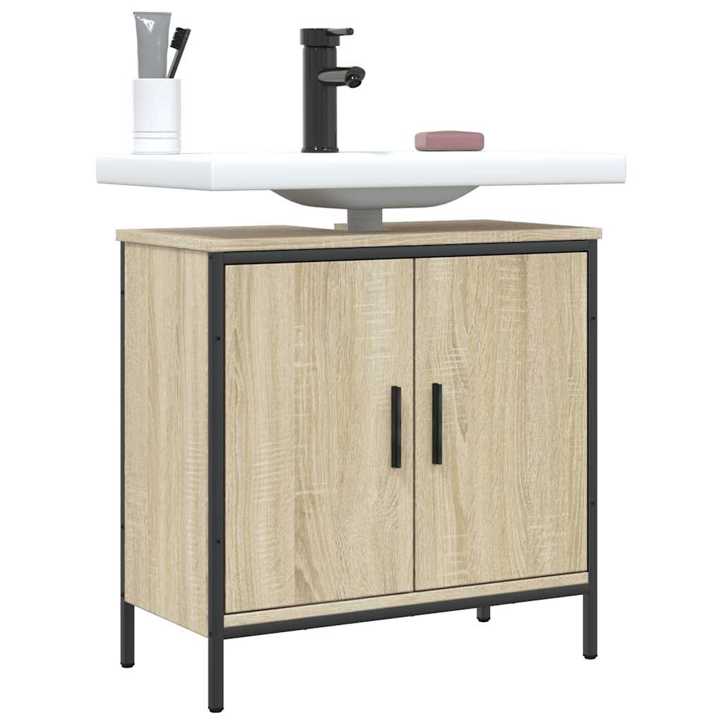 Bathroom Sink Cabinet Sonoma Oak 60x30x60 cm Engineered Wood