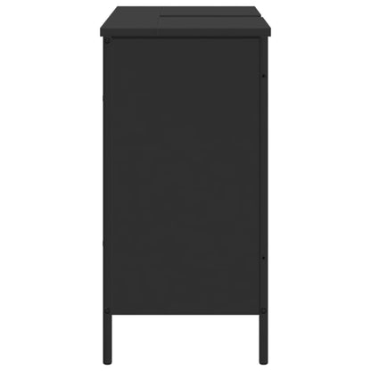 Bathroom Sink Cabinet Black 80x30x60 cm Engineered Wood - Bend