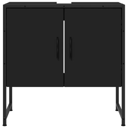 Bathroom Sink Cabinet Black 60x33x60 cm Engineered Wood - Bend