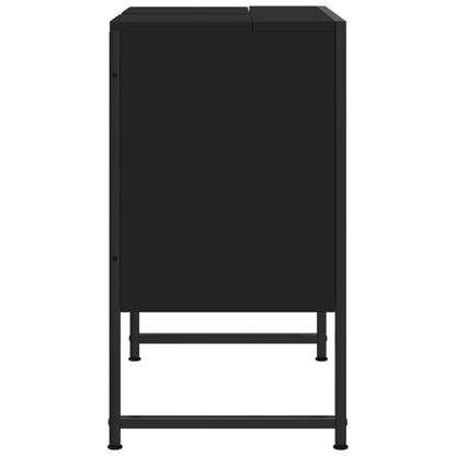 Bathroom Sink Cabinet Black 60x33x60 cm Engineered Wood - Bend