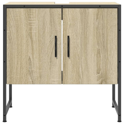 Bathroom Sink Cabinet Sonoma Oak 60x33x60 cm Engineered Wood - Bend