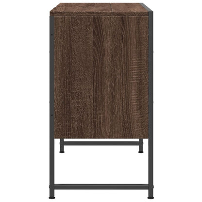 Bathroom Sink Cabinet Brown Oak 80x33x60 cm Engineered Wood - Bend