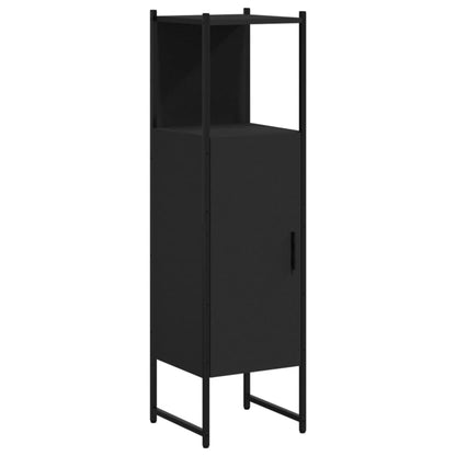 Bathroom Cabinet Black 33x33x120.5 cm Engineered Wood