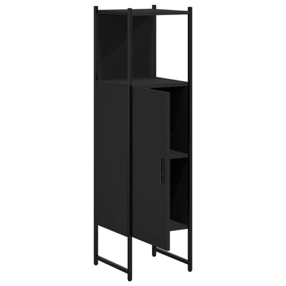 Bathroom Cabinet Black 33x33x120.5 cm Engineered Wood