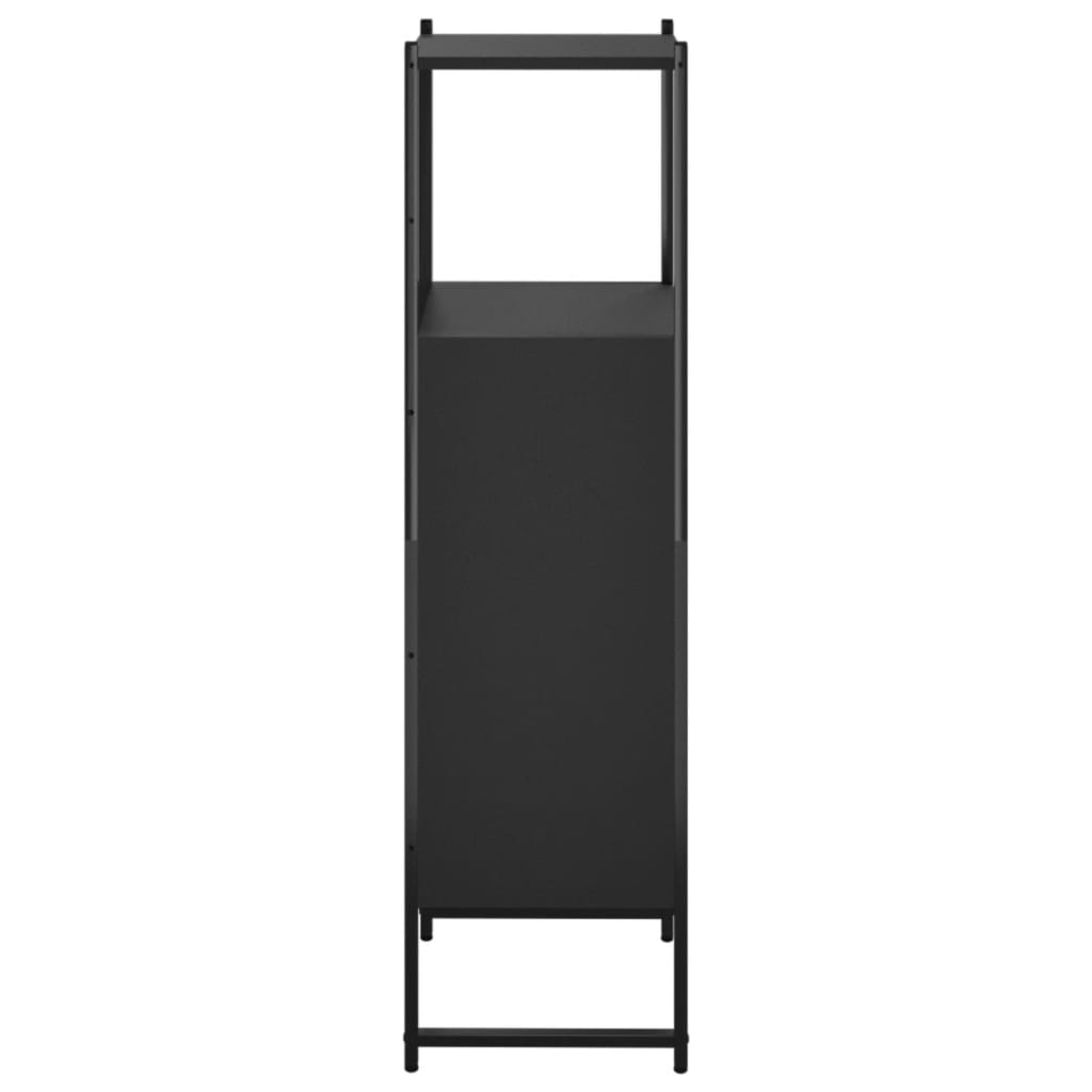 Bathroom Cabinet Black 33x33x120.5 cm Engineered Wood