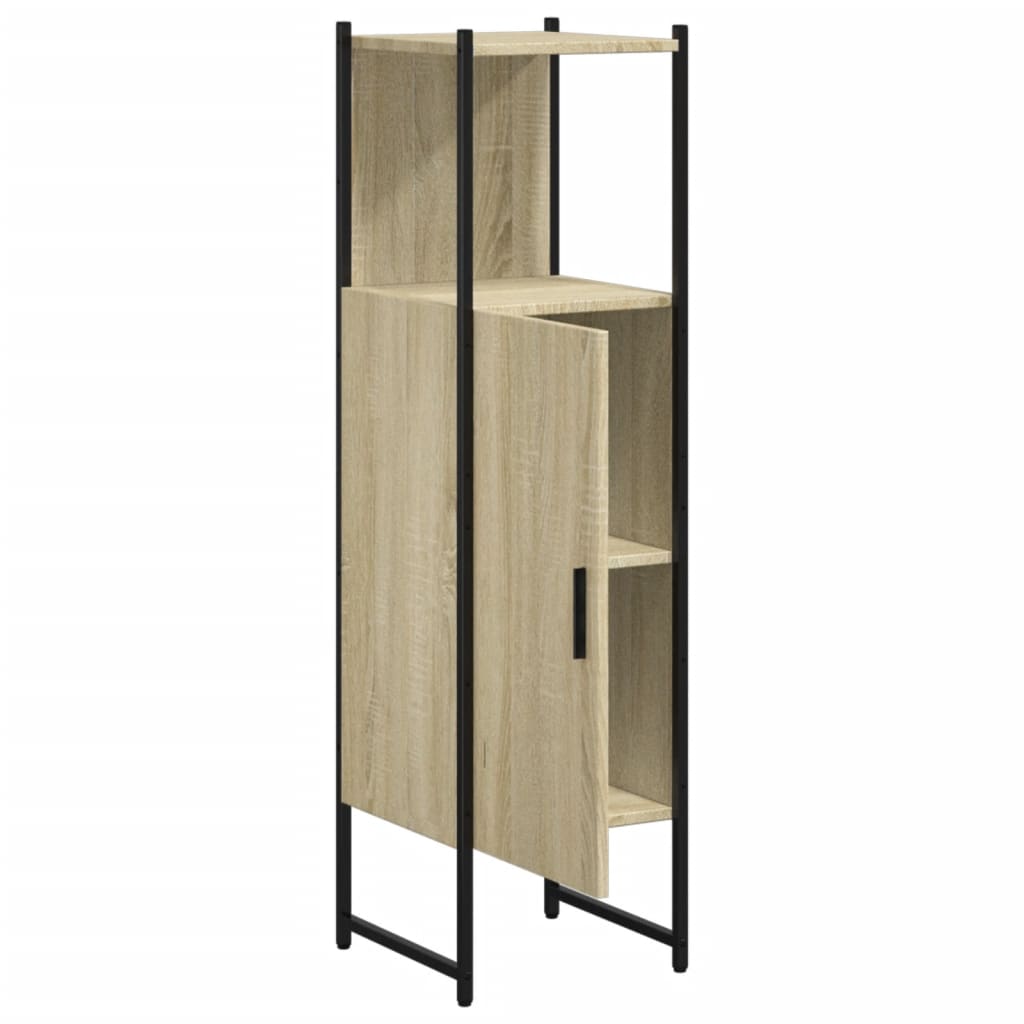 Bathroom Cabinet Sonoma Oak 33x33x120.5 cm Engineered Wood - Bend