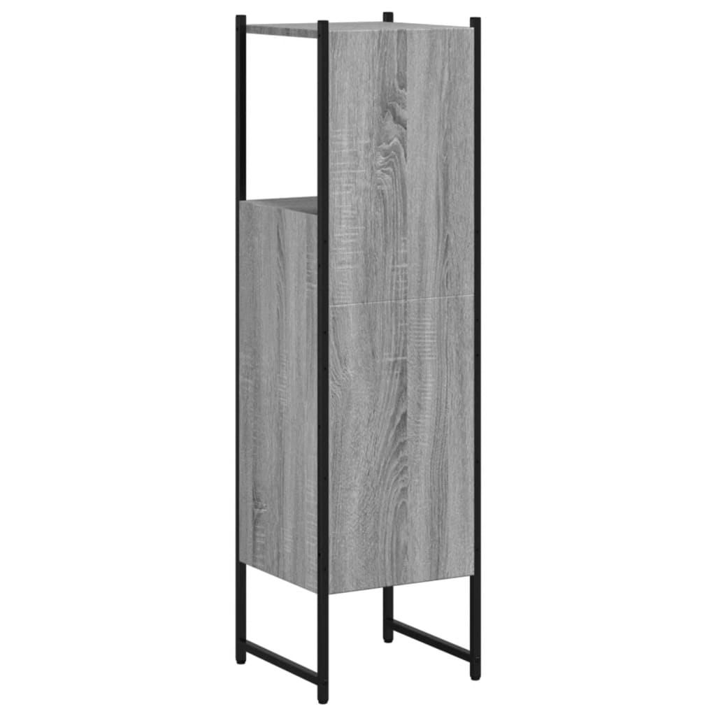 Bathroom Cabinet Grey Sonoma 33x33x120.5 cm Engineered Wood - Bend