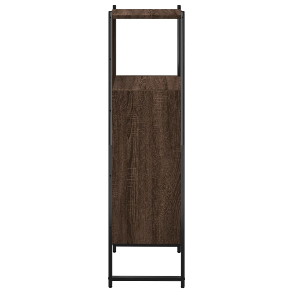 Bathroom Cabinet Brown Oak 33x33x120.5 cm Engineered Wood - Bend