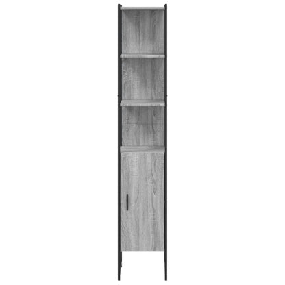 Bathroom Cabinet Grey Sonoma 33x33x185.5 cm Engineered Wood