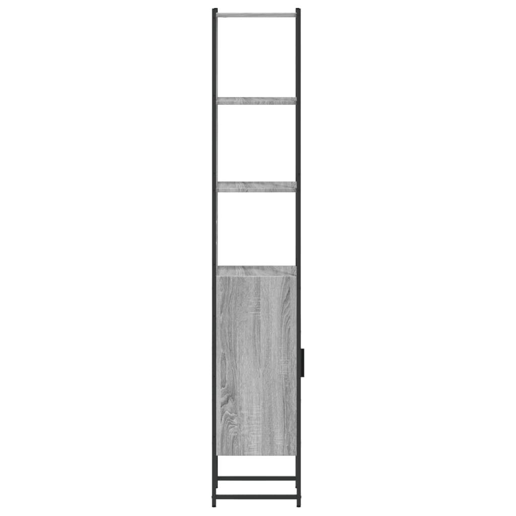 Bathroom Cabinet Grey Sonoma 33x33x185.5 cm Engineered Wood