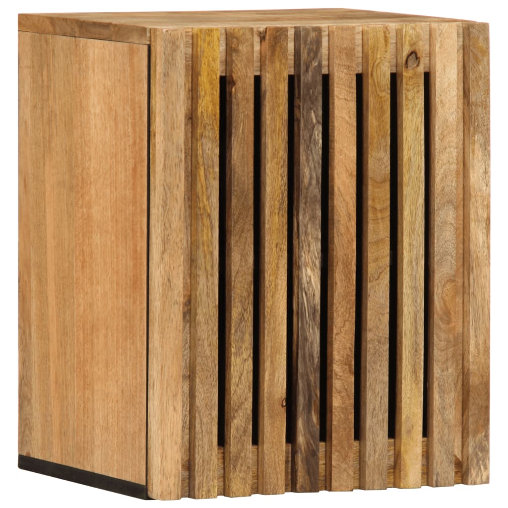 Bathroom Wall Cabinet 38x34x48 cm Solid Wood Rough Mango