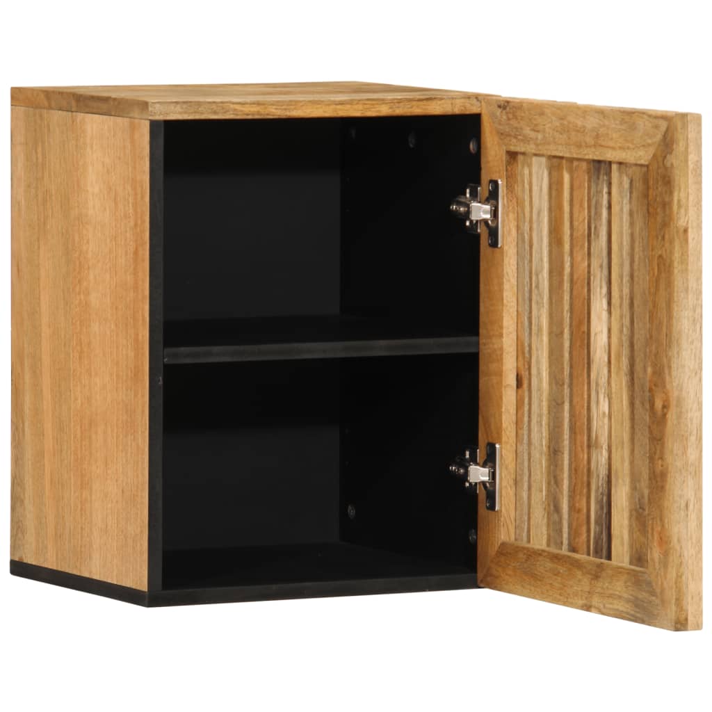 Bathroom Wall Cabinet 38x34x48 cm Solid Wood Rough Mango