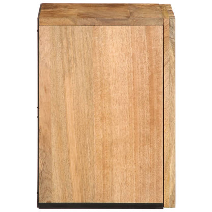 Bathroom Wall Cabinet 38x34x48 cm Solid Wood Rough Mango