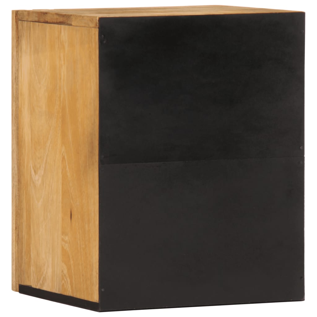 Bathroom Wall Cabinet 38x34x48 cm Solid Wood Rough Mango