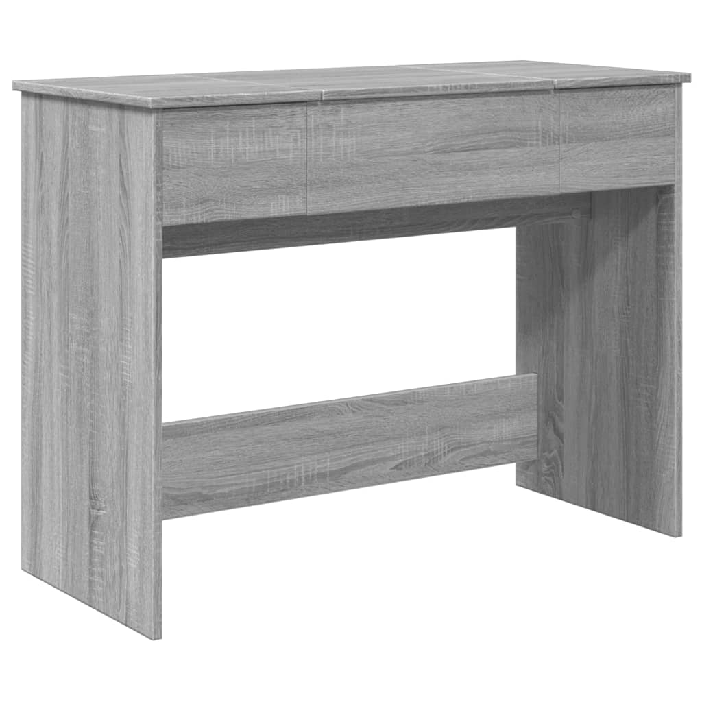 Dressing Table with Mirror Grey Sonoma 100x45x76 cm