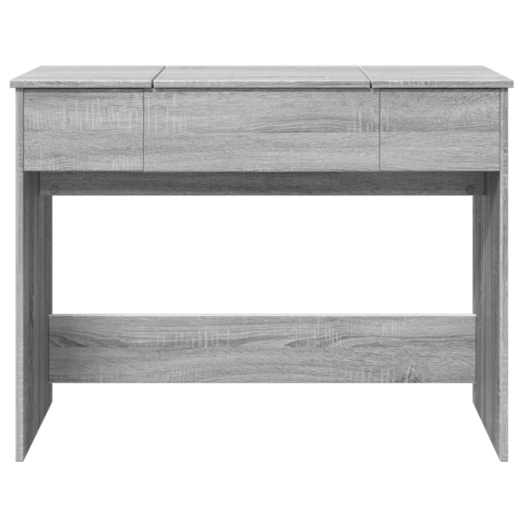 Dressing Table with Mirror Grey Sonoma 100x45x76 cm